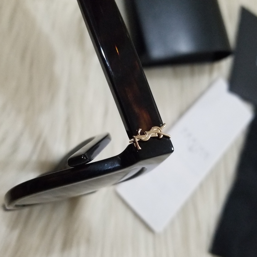 Ysl logo tortoise sunglasses - Picture 5 of 12